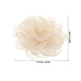 thumbnail image 2 of NICEXMAS 1Pair Detachable Beige Flower Shoe Buckle Clip for Formal and Casual Shoes, 2 of 8