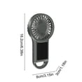thumbnail image 3 of Gmogad Portable Solar Fan USB Rechargeable Mini Cooling Fan, Handheld Desktop Fan with Adjustable Speed Quiet Airflow, Compact Travel Fan for Camping Outdoor Office Home Use, 3 of 6