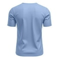 thumbnail image 5 of kamemir Mens Workout Shirts Men's Heavyweight Pocket T-Shirt, Crewneck T-Shirt For Men Light Blue,3XL, 5 of 6
