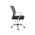 Modern Home Zuna Ergonomic Mesh Mid Back Office Chair, White & Black