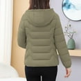 thumbnail image 5 of Cadancy Women's Down Jackets Plus Size Long Sleeve Detachable Hood Quilted Coats Inner Pockets Long Sleeve Winter Warm Zip Up Padded Jacket 2025 Trendy Casual Puffer Coat, 5 of 8