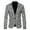 Silver, variant on Fgnfyis Suit Jacket for Men Mens 3D Sequin Suit Printed Pocket Lapel Button up Suit Jacket for Standout Style Jackets for Men Black M