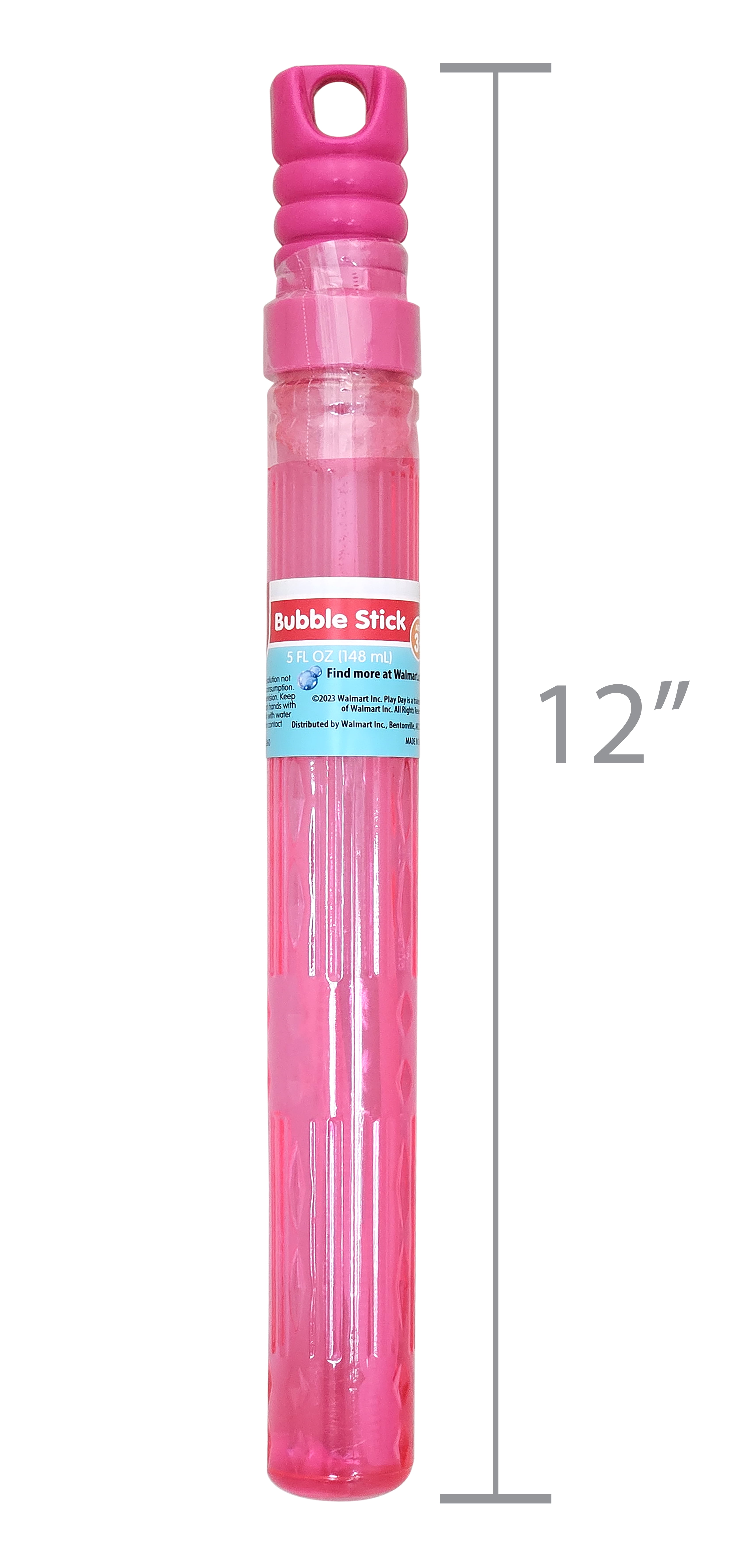 Play Day Bubble Stick, Pink, 5 fl oz, for Child Ages 3+