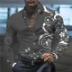 thumbnail image 5 of Camisa de solapa de traje para hombre, patrón creativo, moda informal, suave, cómoda, material transpirable, primavera y verano 2024, nueva oferta caliente, 5 of 5