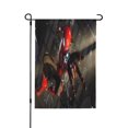 thumbnail image 1 of Bandera de jardín de temporada de Spider-Man, bandera de doble cara, bandera navideña para decoración navideña al aire libre., 1 of 8