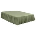 thumbnail image 1 of Unique Bargains Polyester  Ruffled Bed Skirt Brushed Durable Bedroom Sheet 16 Inch Drop, 1 of 9