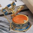 thumbnail image 2 of Retro Telephone Model Zinc Alloy Trinket Vintage Enamel Craft Decoration, 2 of 3