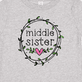 thumbnail image 4 of Inktastic Middle Sister Leaves, Circle, Heart Girls Baby T-Shirt, 4 of 5