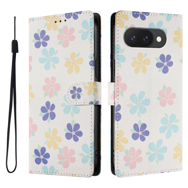 FOXDOCK Funda Tipo Cartera para Google Pixel 9A con Soporte y Correa – Diseño de Patrones Lindos