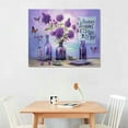 thumbnail image 2 of EastSmooth Farmhouse Lavender Flower Bathroom Decor Wall Art Rustic Country Butterfly Purple Window Beach Pictures Wall Decor Canvas Painting Prints Artwork Decorations Framed For Bedroom Bathroom, 2 of 4