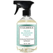 Caldrea Multi-surface Countertop Spray Cleaner, Made with Vegetable Protein Extract, Pear Blossom Agave Scent, 16 oz
