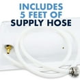 thumbnail image 4 of New Washdown Hose Holder Station With Hose t-h Marine Wdhh25wcdp 20" L x 9-3/8" W x 5-3/4" H White, 4 of 5