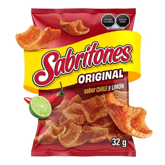 Botana Sabritones original sabor chile y limón 32 g