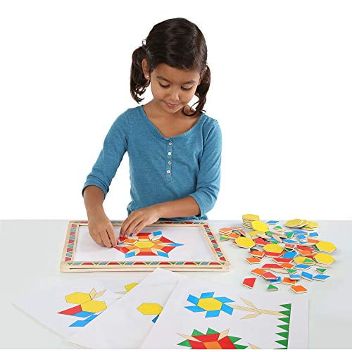 Melissa & Doug Ensemble de blocs de motifs magnétiques