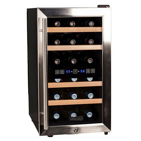 Koldfront Twr187e 14" Wide 18 Bottle Wine Cooler - Stainless Steel