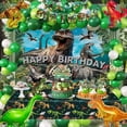 thumbnail image 4 of Dinosaur Themed Birthday Party Decorations,Dinosaur Kids Party Packs with Happy Birthday Banners,Dinosaur Balloons,Dinosaur Tail Cake Toppers,HaSupplies for Child, 4 of 7