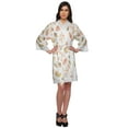 thumbnail image 5 of Moomaya Short Printed Crossover&nbsp;Kimono&nbsp;Robes&nbsp;For Girls Nightwear Dressing Gown, 5 of 6