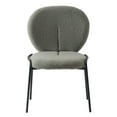 thumbnail image 2 of LeisureMod Celestial Mid-Century Modern Boucle Dining Side Chair with Powder Coated Iron Frame for Dining Room and Kitchen (Green), 2 of 5