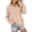 Rose Gold, variant on Fall Sweatshirts for Women Fashion V Neck Solid Color Long Sleeve Pullover Sweatshirt with Kangaroo Pocket Oversized Casual Loose Fit Fall Winter Clothing