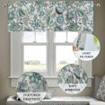 thumbnail image 3 of Vintage Rod Pocket Light Filtering Floral Paisley Valance Curtains, 54" x 18", 1 Panel, 3 of 6