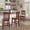 Antique Berry, variant on iNSPIRE Q Sheena Transitional Linen Swivel Counter Height Bar Stools, Antique Sage