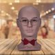 thumbnail image 4 of Cabeza de maniquí cosmetología entrenamiento , modelo de cabeza, exhibición de peluca de sombrero Mrón Colcomx Cabeza de maniquí masculino, 4 of 8