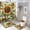Sunflower and Wildlife 1, variant on Bathroom Rugs Sets 4 Piece with Shower Curtain, Sunflower Pattern Printed on Shower Curtain and Bath Mat Set, Great for Master Bath Beach House Modern Home, 72 x 72 inches