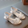 thumbnail image 6 of enyan Girls Summer Sandals Flat Open-Toe Lightweight Sandals for Toddler Little Kids Toddler Sandals,Beige,Size 2, 6 of 7