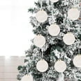 thumbnail image 4 of Flocked Velvet Christmas Ball Ornaments Small Shatterproof Decorative Set for Xmas Tree Holiday Decorations 12 Pack White Balls, 4 of 7