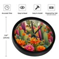 thumbnail image 3 of Cactus Modern Wall Clock, 9.8 Inches, Silent Non-Ticking Round Digital Clock, Battery Operated, Easy to Read Clock for Bedroom Living Room, 3 of 6