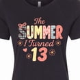 thumbnail image 4 of Inktastic The Summer I Turned 13 Cute Birthday Design Women's T-Shirt, 4 of 5