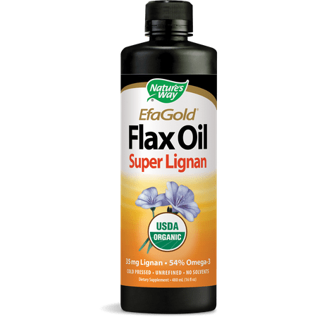 Nature's Way EfaGold Flax Oil Liquid, 24 Fl Oz (Best Way To Use Flaxseed)