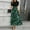 Green#1036, variant on Dresses for Church Women 2025 S Elegant Flowy Puff Sleeve Summer Dresses Casual Floral Church Dresses Business Sundresses with Belt Beige S