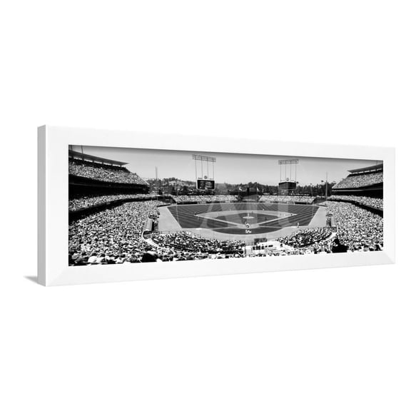 High Angle View of Spectators Watching a Baseball Match, Dodgers Vs Yankees, Dodger Stadium, Framed Art Print Wall Art Sold by Art.Com