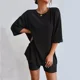 thumbnail image 1 of Conjunto Short Leggins Y Top 2 Pieza Mujer Casual Dama Salir, 1 of 4