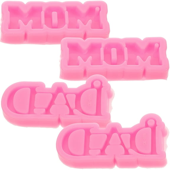 LITINKIMI Chocolate Mold Pink Silicone 4Pcs 3.15X1.18X0.55In