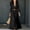 Black, variant on Women's Collared Button Front Shirt Maxi Dress, Long Sleeve Waist Tie Belted Dress, Casual Commuter Vacation Flowy Long Dress for Summer Outfits Beige XL(XL)