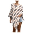 thumbnail image 2 of LOVZFMLL Cardigans Cardigan pour Femmes Mode Femmes Hiver Bouton Uni Capes Tricotées Manteau, 2 of 4