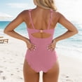 thumbnail image 6 of HUAXUN Women's One-Piece Swimsuits Push Up Bathing Suit Cute Swimsuit for Women with Adjustable Spaghetti Straps Tummy Control Swimsuits for Women, 6 of 7