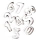 thumbnail image 1 of Molde cortador de galletas de acero inoxidable con forma de número 0-9, 9 unidades, 1 of 7