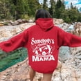 thumbnail image 2 of WEAIXIMIUNG Sweat à Capuche Rouge pour Femmes, Imprimé Lettre de Football (Style 4), 2 of 4