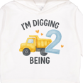 thumbnail image 3 of Inktastic I'm Digging Being 2 Birthday Truck Toddler Hoodie, 3 of 4
