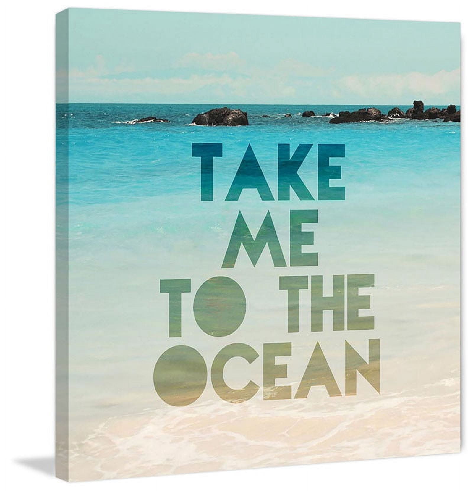 Marmont Hill "Take Me to the Ocean" Sylvia Cook Painting Print on Canvas