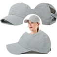 thumbnail image 4 of Womens Baseball Cap -Cross Ponytail Hat Baseball Cap, 4 of 6