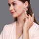 thumbnail image 2 of Pendientes de borlas para mujer, cadenas largas, pendientes llamativos, bonitos pendientes de flores, pendientes coloridos, joyería de moda rosa -, 2 of 5