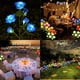 thumbnail image 4 of Lámpara solar Laklulu para decoración de jardín con 5 luces LED de rosas, 4 of 7
