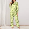 thumbnail image 2 of Sikiie Green Pears1 Pajamas for Women Set, Womens Pajama Sets, Lounge Sets for Women, 2pjs for Women-Large, 2 of 7