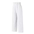thumbnail image 5 of B91xZ Pantalon de Jogging pour Femmes Ample Jambe Grand avec Poches Mode Urbaine, Blanc TTG, 5 of 5