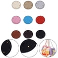 thumbnail image 4 of Pu Leather Knitted Bag Base Diy Handmade Crochet Bag Bottom With Nails 15X15Cm Red Black Pink Gold Silver Brown Coffee Blue Milky White, 4 of 5