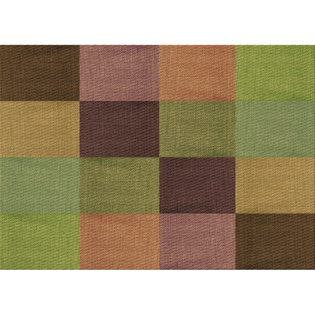 Ahgly Company Machine Washable Indoor Rectangle Transitional Dark Golden Rod Brown Area Rugs, 4' x 6'